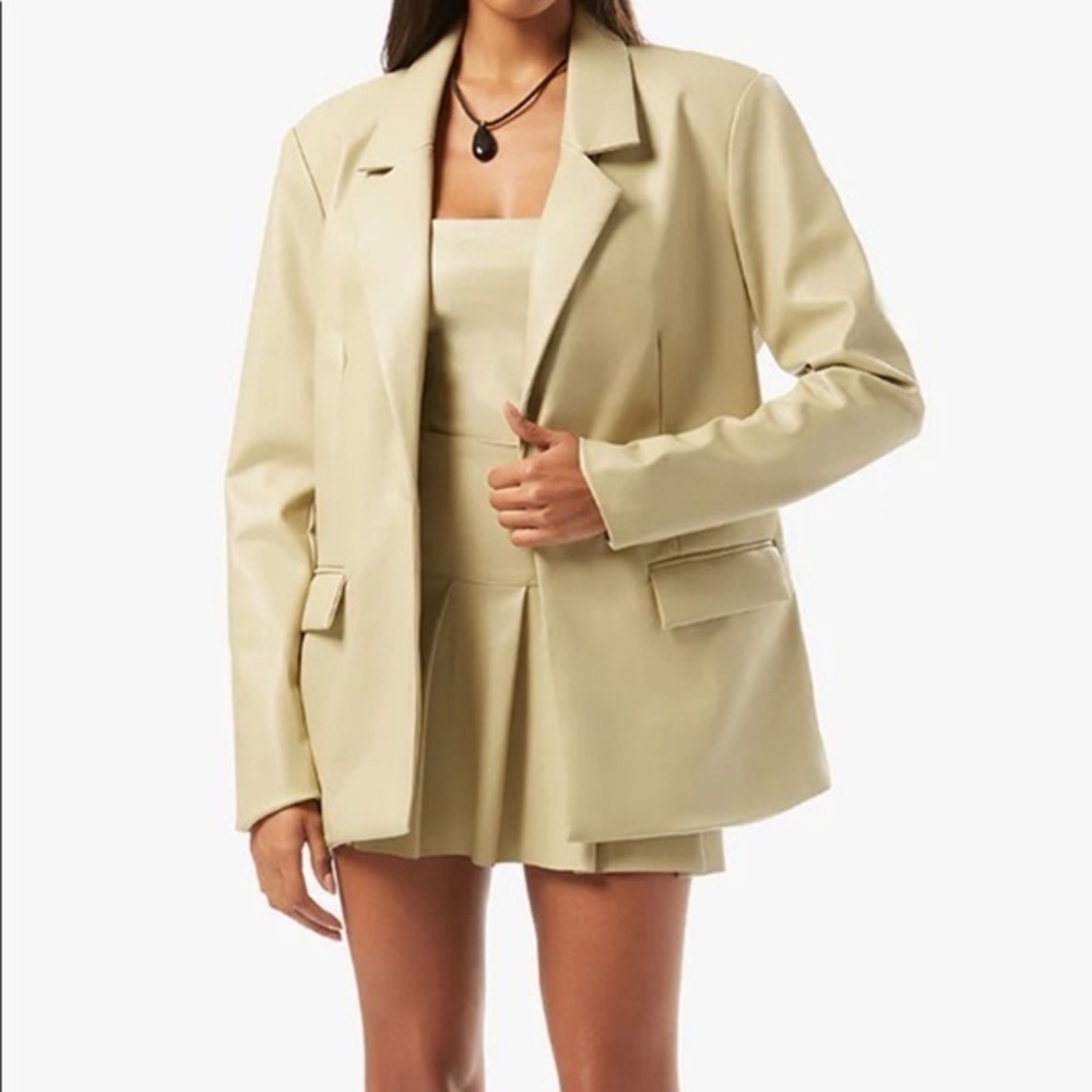 WeWoreWhat Vegan Leather Blazer